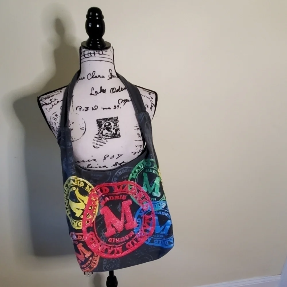 Grup LK Madrid Hobo Bag Painted Colorful Bohemian